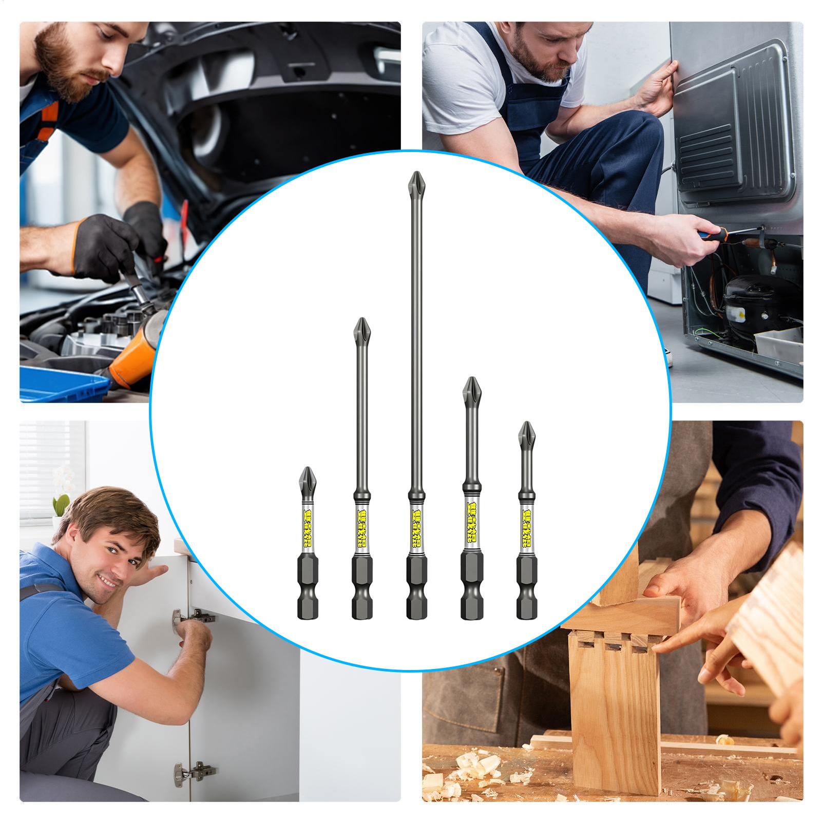 Drill Screwdriver Bit Set 5-Pi - огляд і ціна Tools For Home Workshop