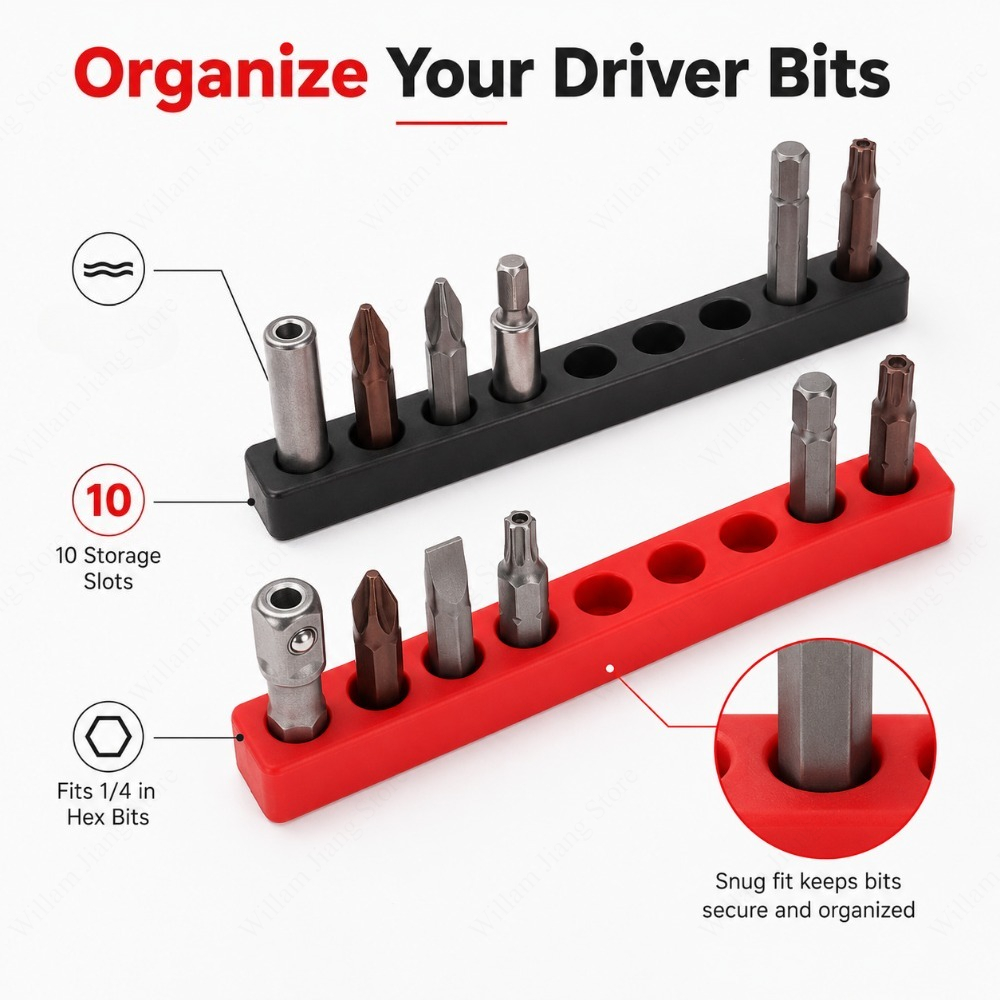 Screwdriver Bit Storage Cases  - огляд і ціна Workshop Tools Used
