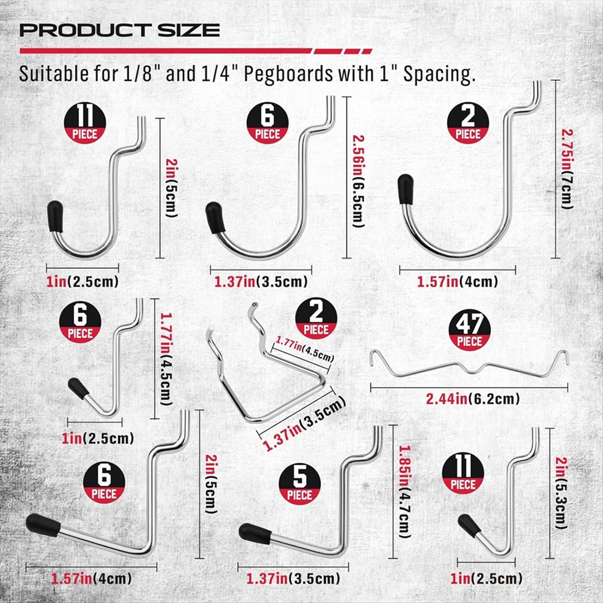 SALE AA63 121Pcs Pegboard Hook - огляд і ціна Workshop Tools For Sale